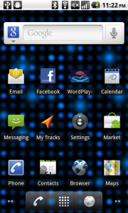 The Android 2.2 Home Screen