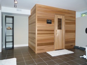 The finished sauna