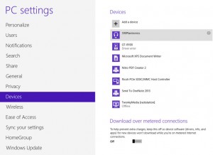 Bluetooth devices in Windows 8
