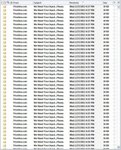My inbox contained quite a surprise today