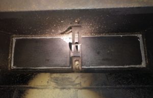 The installed damper with the seal