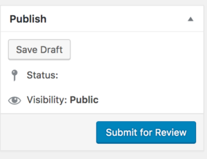 "Submit for Review" instead of "Publish"